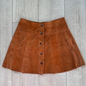 70’s suede miniskirt